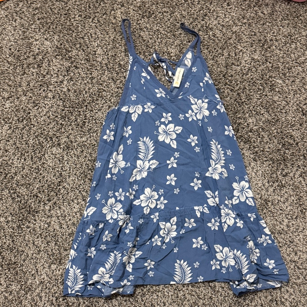 Ocean Drive Blue Floral Mini Dress